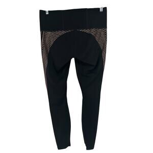 Puma Dry Cell Black Rose Gold Metallic Accents Leggings XXL